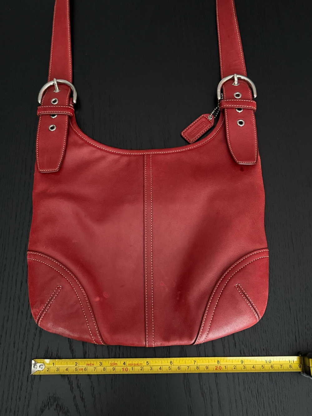 Vintage Coach Red Soho Crossbody Bag - Picture 9 of 9